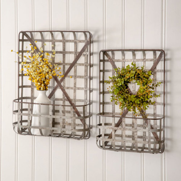 Gracie Oaks Wall Storage Organizer with Baskets Wayfair